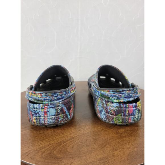 Crocs Cyber Nights Classic Clog Unisex Mens 9 Womens 11 Multicolor Japan City - Picture 5 of 12